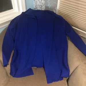 Blue cardigan